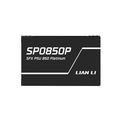 LIAN LI SP0850P Black - 850W 80+ Platinum PSU - 10 Years Warranty - 12V-2x6 - Japanese Capacitors