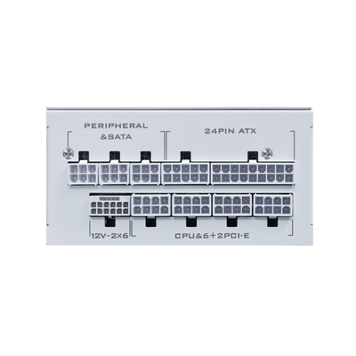 LIAN LI SP1000P White - 1000W 80+ Platinum PSU - 10 Years Warranty - 12V-2x6 - Japanese&nbsp;Capacitors