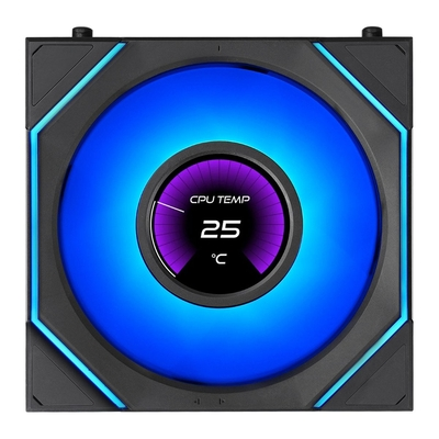 LIAN LI UNI FAN SL INF LCD FLEX Reverse - Black - Wireless 120 (1pc) Case Fan - No Controller Includ