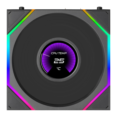 LIAN LI UNI FAN TL LCD FLEX Reversal Black Wireless 120 (1pc) Case Fan - No Controller Included
