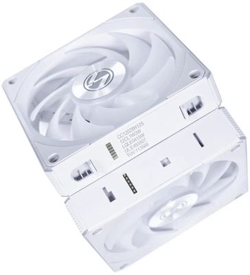 Lian Li UNI RGB FAN CL WIRELESS 120mm White - (3pcs) - W/ controller - Static Pressure