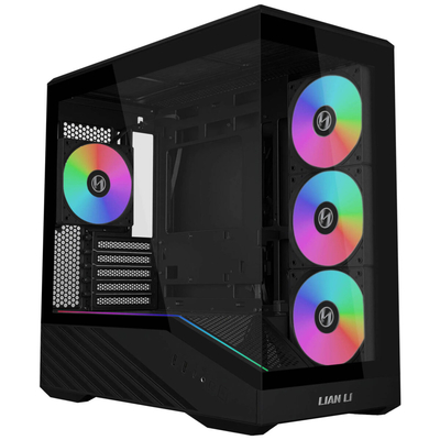 Lian Li Vector V100 Mini Black - 4 x 120mm ARGB - Mini/Micro ATX - LED RGB Strip -&nbsp;Tempered&nbsp;Glass