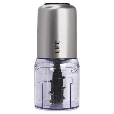 LiFE 6 BLADES Silver Matt Series Multi Mixer 400W, με δοχείο μίξης 500ml και 6 λεπίδες κοπής