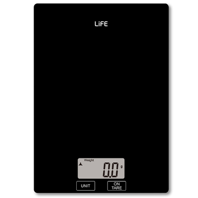 LIFE Accuracy Γυάλινη ψηφιακή ζυγαριά κουζίνας. 221-0181