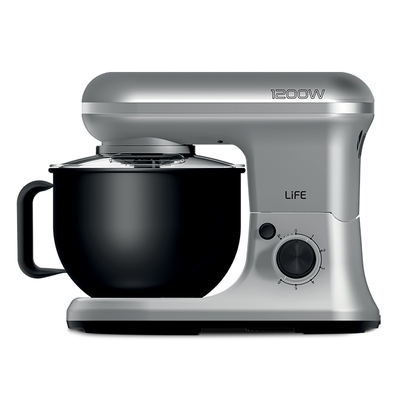 LIFE ARGENTO Silver Matt Series Κουζινομηχανή με inox κάδο μίξης 5L, 1200W