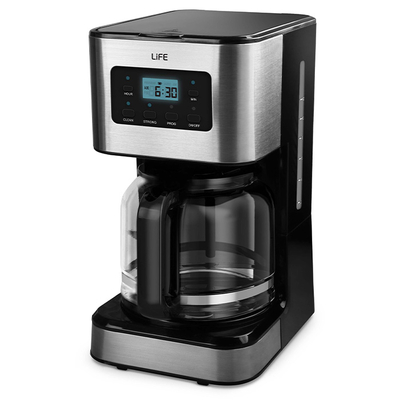 LIFE Aroma Digital Προγραμματιζόμενη καφετιέρα φίλτρου 1.5L, 950W. 221-0093
