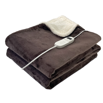 LIFE CUDDLE MOCHA DOUBLE Διπλή ηλεκτρική θερμαινόμενη κουβέρτα, 180 x 130cm, σε καφέ χρώμα, 160W