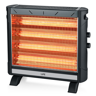 LIFE HEAT WAVE Ηλεκτρική θερμάστρα χαλαζία με 5 θερμαντικές λάμπες, 2750W.