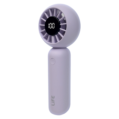 LiFE LaFunFan Lilac Επαναφορτιζόμενος DC ανεμιστήρας χειρός 2” με οθόνη LED, 3W