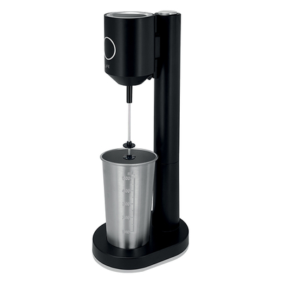 LIFE ROI MAT Φραπεδιέρα με inox ποτήρι και πλήκτρο push, 100W, σε μαύρο ματ χρώμα..221-0436