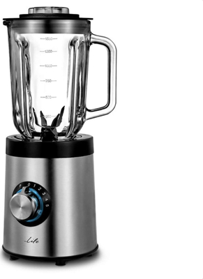 LIFE VELOCE Μπλέντερ με γυάλινη κανάτα 1.5L, 800W.221-0199