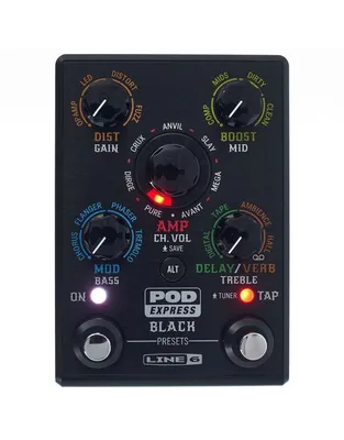 LINE 6 Pod Express Black edition Πετάλι Πολυεφέ για ηλεκτρική κιθάρα