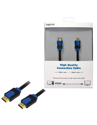 LogiLink HDMI Cable with Ethernet HDMI male - HDMI male 5m