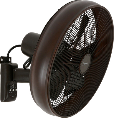 Lucci Air Breeze Wall Fan Ανεμιστήρας Τοίχου 50W Διαμέτρου 41cm με Τηλεχειριστήριο Oil Rubbed.80213125