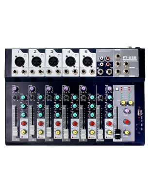 LUCKY TONE F7-USB Κονσόλα Mίξης ΄Hχου 7 Kαναλιών