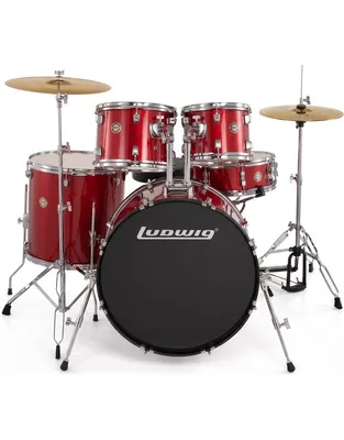 LUDWIG  Accent Drive 5pc Red Ακουστικό Drum Set