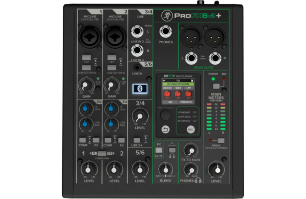 Mackie ProFX6v3+ Αναλογική Κονσόλα Ήχου
