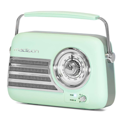 Madison Freesound-VR40GR Φορητό Ραδιόφωνο Bluetooth