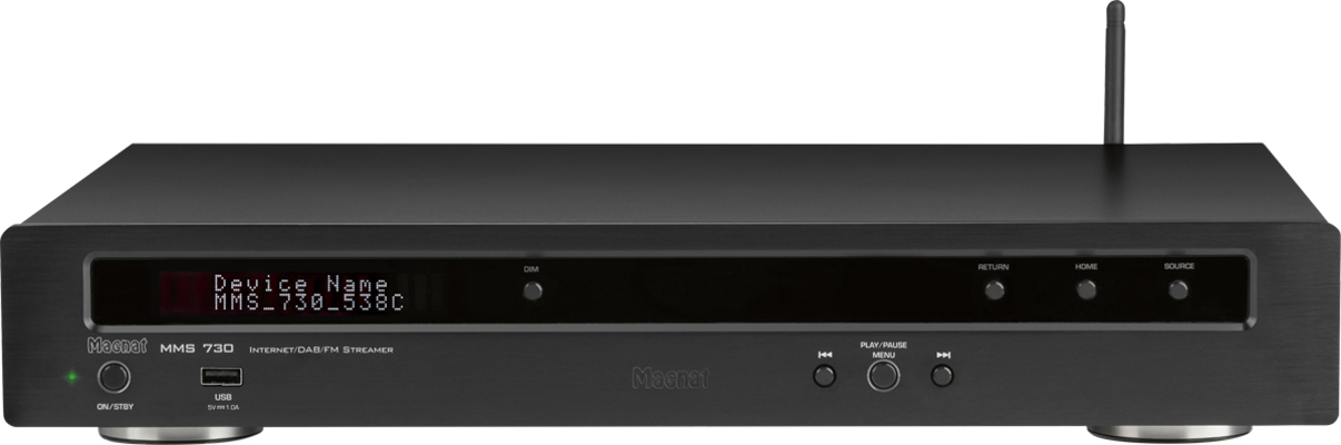 Magnat MMS 730 Streamer και Ραδιοφωνικός Δέκτης Hi-Fi Μαύρο