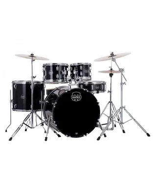 MAPEX Comet Stage Dark Black Ακουστικό Drum Set με Βάσεις και 3 x Πιατίνια