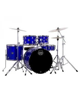 MAPEX Comet Stage Indigo Blue Ακουστικό Drum Set με Βάσεις και 3 x Πιατίνια