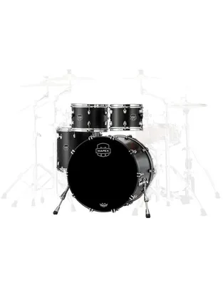 MAPEX SR504XFB Saturn Fusion Satin Black Ακουστικό Drum Set