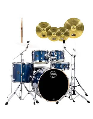 MAPEX VE5045FTVI Venus Fusion Blue Sky Sparkle  Ακουστικό Drum Set  με Βάσεις, Μπαγκετες και Πιατίνια Meinl