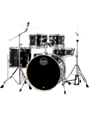 MAPEX VE5294FTVH Venus Standard Black Galaxy Sparkle Ακουστικό Drum Set με Βάσεις