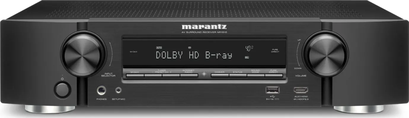 Marantz NR1510 Slim 5.2Ch 4K Ultra HD (Black)