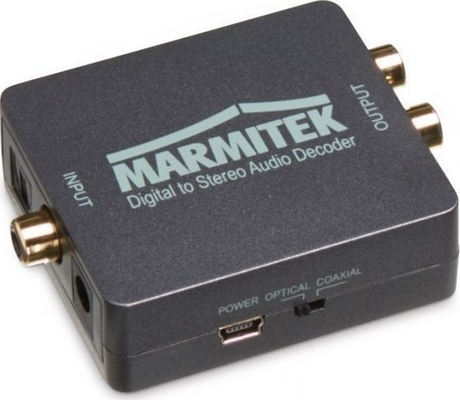 Marmitek Connect DA51 - Αποκωδικοποιητής & μετατροπέας ήχου PCM, Dolby Digital 5.1 and DTS ES6.1