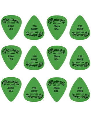 MARTIN 351 Delrin Green Πέννες .88mm (12 Τεμάχια)