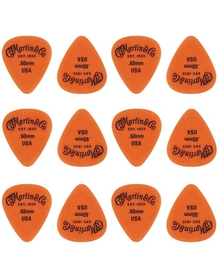 MARTIN 351 Delrin Orange Πέννες .60mm (12 Τεμάχια)
