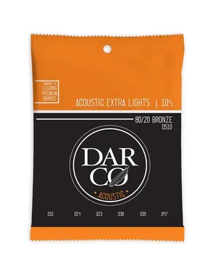 MARTIN DARCO D510 Χορδές Ακουστικής Κιθάρας 80/20 Bronze .010-.047 Extra Light