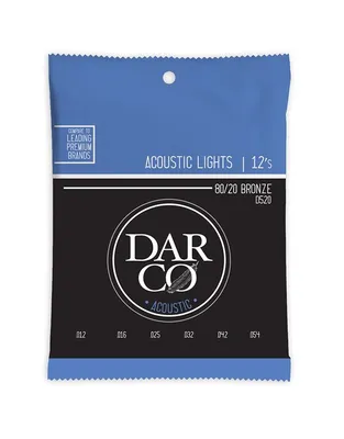 MARTIN DARCO D520 Χορδές Ακουστικής Κιθάρας 80/20 Bronze .012-.054 Light