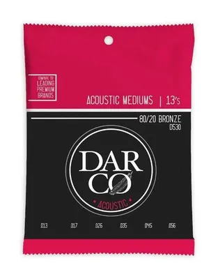 MARTIN DARCO D530  Χορδές Ακουστικής Κιθάρας 80/20 Bronze .013-.056 Medium