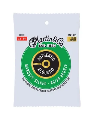 MARTIN MA-140S Χορδές Ακ.Κιθάρας Authentic Acoustic Marquis Silked 80/20 Bronze .012-.054 Light