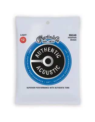 MARTIN MA540 Χορδές Ακ.Κιθάρας Authentic Acoustic SP® Phosphor Bronze .012-.054 Light