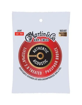 MARTIN MA540T Χορδές Ακ.Κιθάρας Authentic Acoustic Lifespan® 2.0 Phosphor Bronze .012-.054 Light