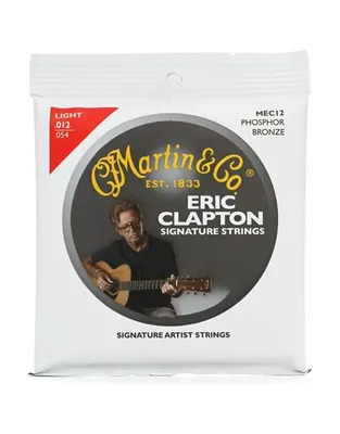 MARTIN MEC12 Χορδές Ακουστικής Κιθάρας Eric Clapton Phosphor Bronze .012-.054 Light
