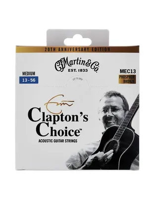 MARTIN MEC13 20th Anniversary Χορδές Ακουστικής Κιθάρας Eric Clapton Phosphor Bronze .013-.056 Medium