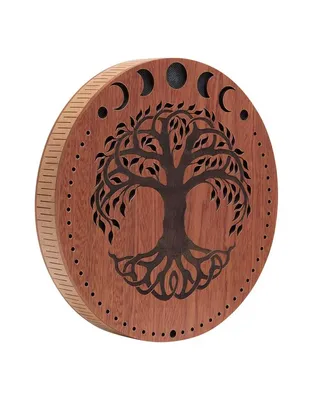 MEINL Sonic Energy RDS10MTOL Rain Disk 10" Moon Phases & Tree of Life Carving
