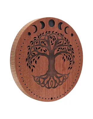 MEINL Sonic Energy RDS12MTOL Rain Disk 12" Moon Phases & Tree of Life Carving