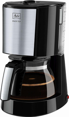 Melitta Enjoy Top Glass Καφετιέρα Φίλτρου 1000W.1017-04 (Black)