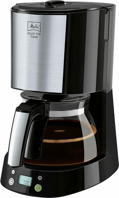 Melitta Enjoy Top Timer 1017-11 Προγραμματιζόμενη Καφετιέρα Φίλτρου 1000W Black