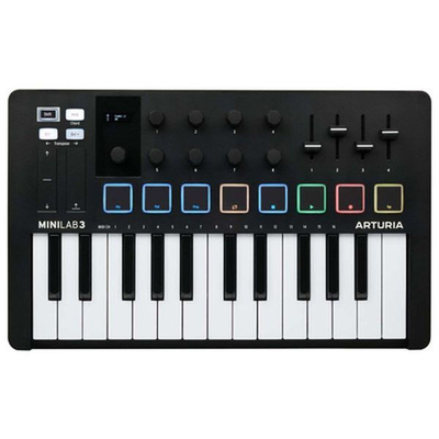 Arturia  Arturia MiniLab 3 Black - MIDI Keyboard Controller 25 Πλήκτρων