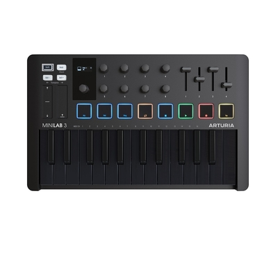 Arturia  Arturia MiniLab 3 Deep Black - MIDI Keyboard Controller 25 Πλήκτρων