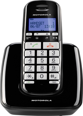 Motorola Ασύρματο Τηλέφωνο S3001 (Ελληνικό Μενού) Συμβατό με Ακουστικά Βαρηκοΐας (Black)