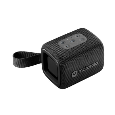 Motorola Rokr 300 Μαύρο φορητό αδιάβροχο ηχείο Βluetooth με USB Type-C, IP67, Τrue Wireless Link και Qi ασύρματη φόρτιση - 7W Μαύρο