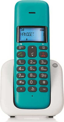 Motorola T301 Ασύρματο Τηλέφωνο με Aνοιχτή Aκρόαση (Turqoise)