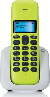 Motorola T301 Ασύρματο Τηλέφωνο με Aνοιχτή Aκρόαση (Lime)